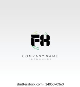 FX initial letter abstract logo design vector.