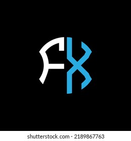 FX letter logo creative design with vector graphic, Abc simple and modern logo design.