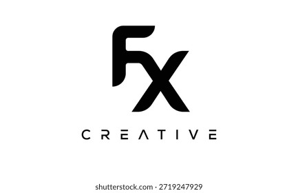 FX Letter Monogram Logo for Modern Creative Brand Identity