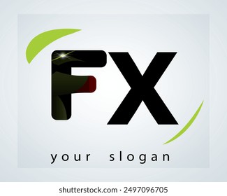 .Fx LOGO.Fx abstract.Fx Monogram logo design.Fx Creative and unique alphabet.