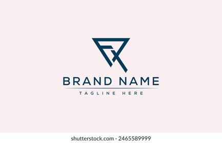 FX logo Design Template Vector Graphic Branding Element.