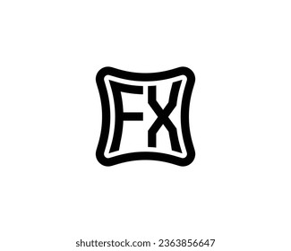 FX Logo design vector template