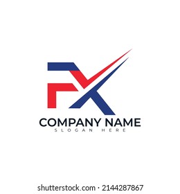 FX logo vector illustration design 