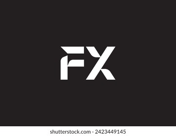 FX logo vector illustration design