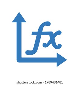 Fx Math Science Vector Icon (Blue Color)