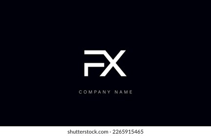 FX, XF, Abstract Letters Logo Monogram
