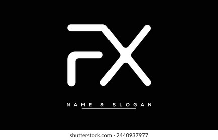 FX, XF Abstract Letters Logo Monogram