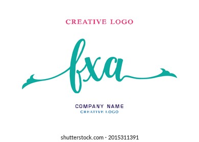FXA lettering logo is simple, easy to understand and authoritative