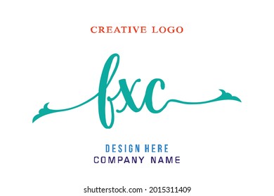 El logotipo del grabado FXC es sencillo, fácil de entender y autoritario