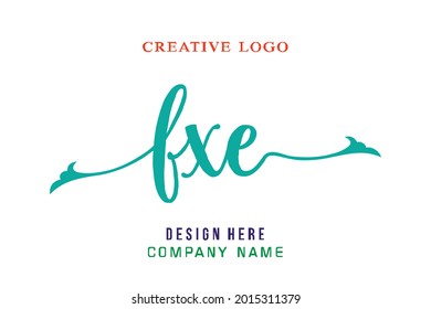 FXE lettering logo is simple, easy to understand and authoritative