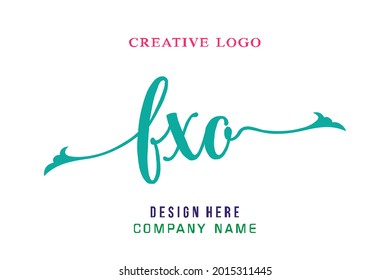 FXO lettering logo is simple, easy to understand and authoritative