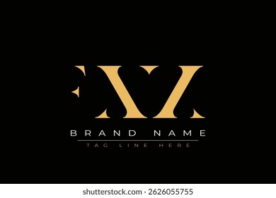 FXX abstract letter logo design. This logo is designed by three abstract letters.