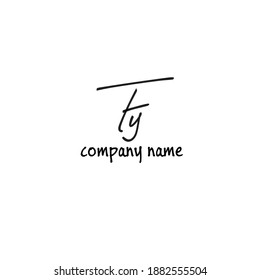 Fy handwritten logo for identity