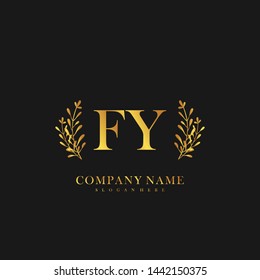 FY Initial beauty floral logo template