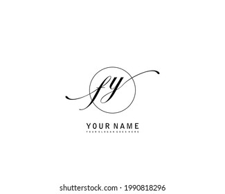 FY Initial beauty monogram logo Vektorgrafik