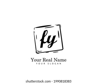 FY Initial beauty monogram logo vector