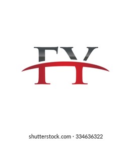 FY initial company red swoosh logo