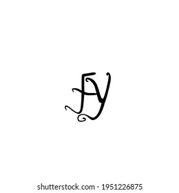 FY initial handwritten logo for identity