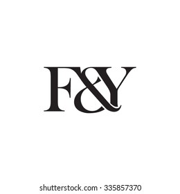 F&Y Initial logo. Ampersand monogram logo