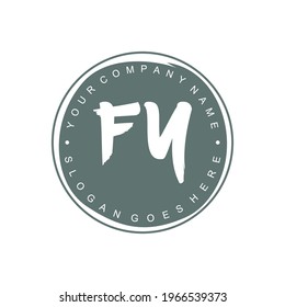 FY Initial logo Branding Brush wedding business