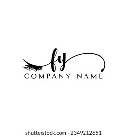 FY Logo Logo Logo Logo Wimpernvektor modern