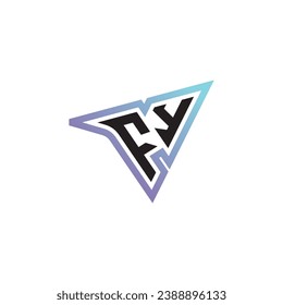 FY letter combination cool logo esport or gaming initial logo as a inspirational concept design