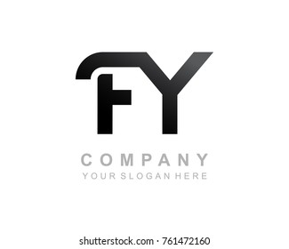 FY logo letter design vector