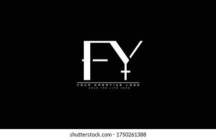 FY YF modelo de monograma del logotipo del vector abstracto