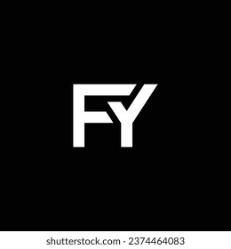 FY or YF ‍abstract letter design. Outstanding professional business awesome artistic branding company different colors illustration logo.