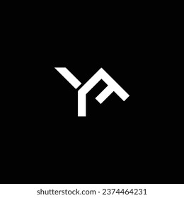 FY or YF ‍abstract letter design. Outstanding professional business awesome artistic branding company different colors illustration logo.