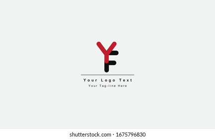 Logo für FY oder YF-Buchstaben. Einzigartiges attraktives, kreatives und modernes Logo für das Anfangsbuchstabensymbol von FY YF F Y
