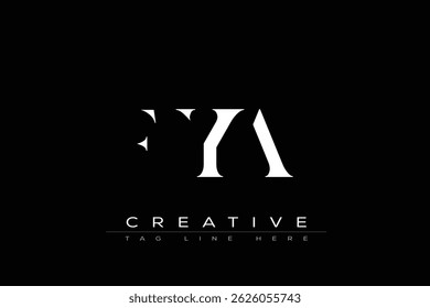 FYA abstract letter logo design. This logo is designed by three abstract letters.