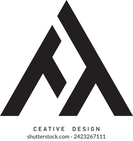 FYA letter modern logo. FAK, FY, FK vector design