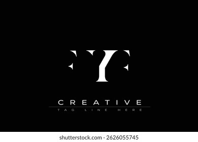 FYF abstract letter logo design. This logo is designed by three abstract letters.