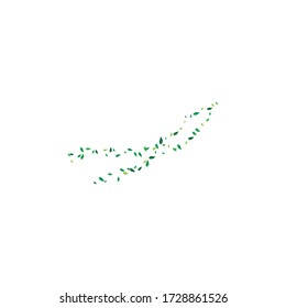 fying leaves background illustration design