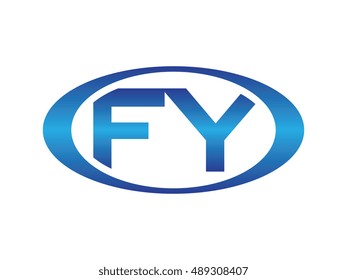 FY-letter abbreviations blue oval logo