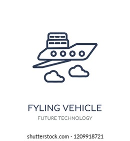 fyling Vehicle icon. fyling Vehicle linear symbol design from Future technology collection.