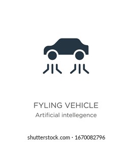 Fyling vehicle icon vector. Trendy flat fyling vehicle icon from artificial intellegence and future technology collection isolated on white background. Vector illustration can be used for web and 