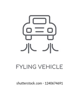 fyling Vehicle linear icon. Modern outline fyling Vehicle logo concept on white background from Artificial Intellegence and Future Technology collection.