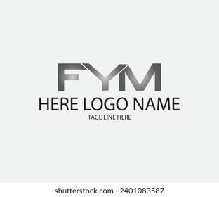fym word logo free vector 