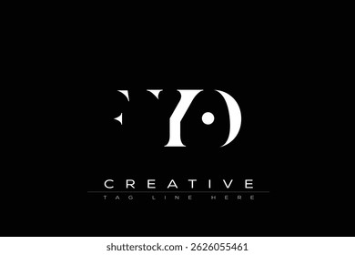 FYO abstract letter logo design. This logo is designed by three abstract letters.