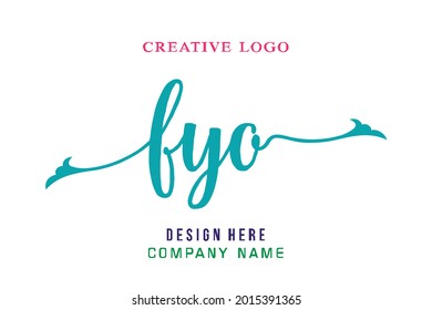 FYO lettering logo is simple, easy to understand and authoritative