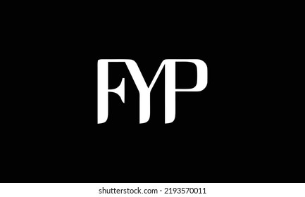 Vector de diseño de logotipo de monograma de carta FYP