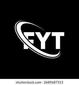 FYT logo. FYT letter. FYT letter logo design. Initials FYT logo linked with circle and uppercase monogram logo. FYT-typography for technology, business and real estate brand.