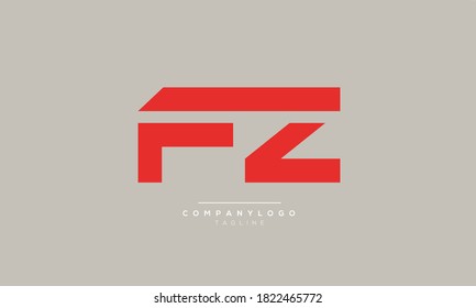 FZ abstract initials monogram letter text alphabet logo design