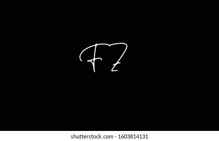 FZ abstract vector logo monogram template