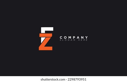FZ Alphabet letters Initials Monogram logo ZF, F and Z