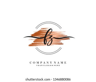 FZ handwriting initial  logo vector