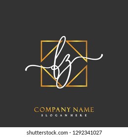 FZ Initial Handwriting logo template vector