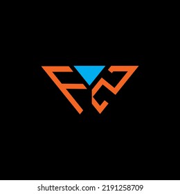 FZ letter logo creative design with vector graphic, Abc simple and modern logo design.